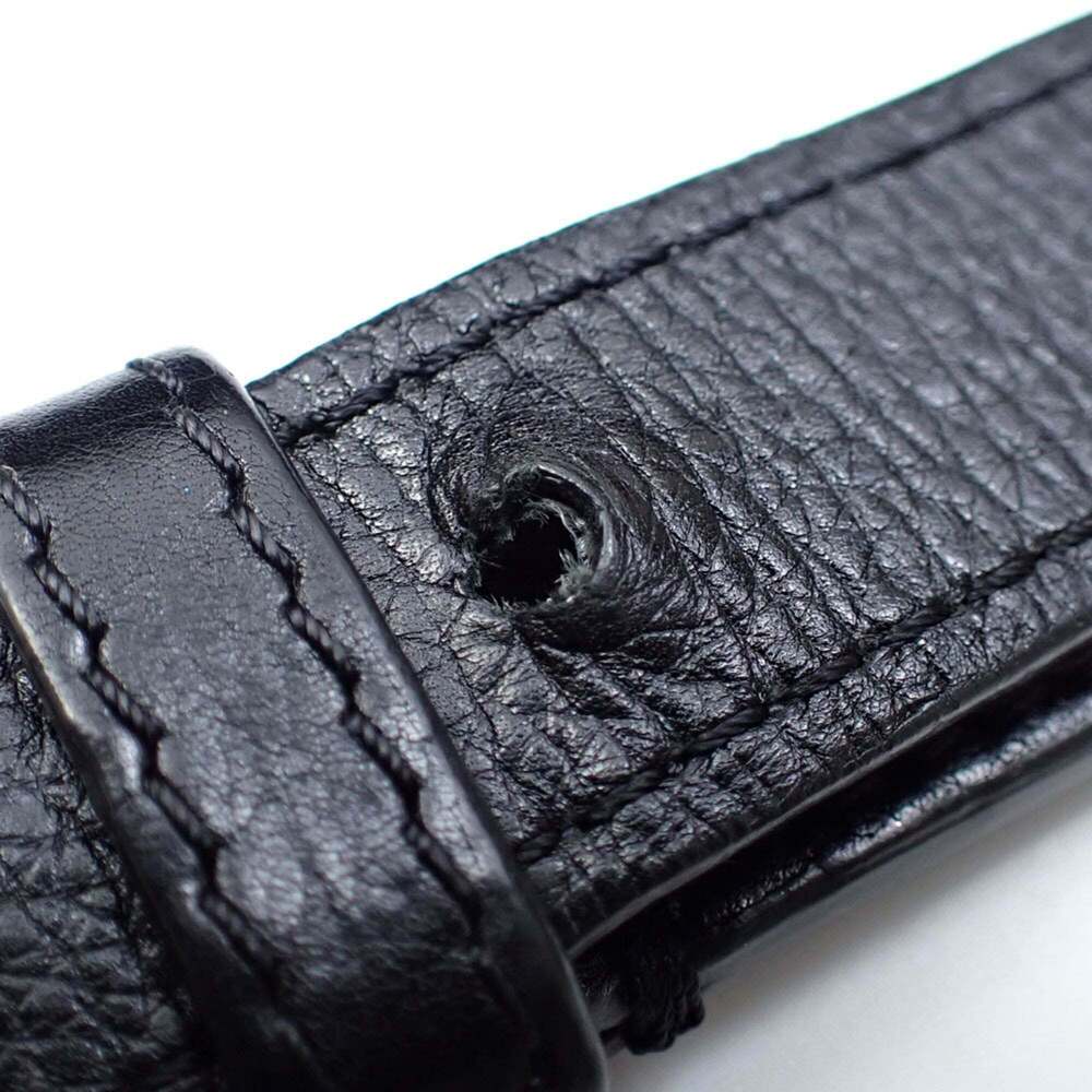 Chanel Matelasse Body Bag, Women's, Black Leather, Coco Mark Waist Bag - Picture 6 of 8